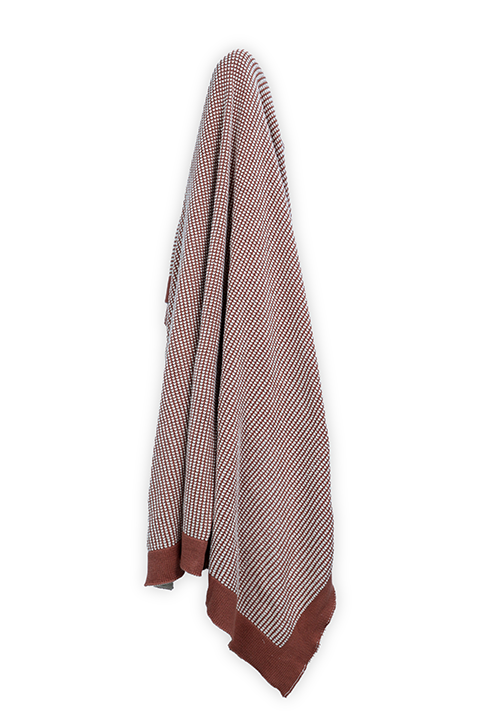 Abrazo Orange Knitted Throw
