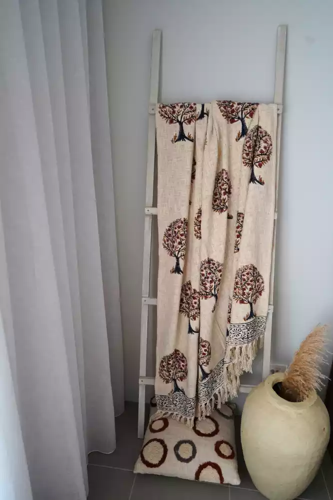 Mantra – Block Print Cotton Throw