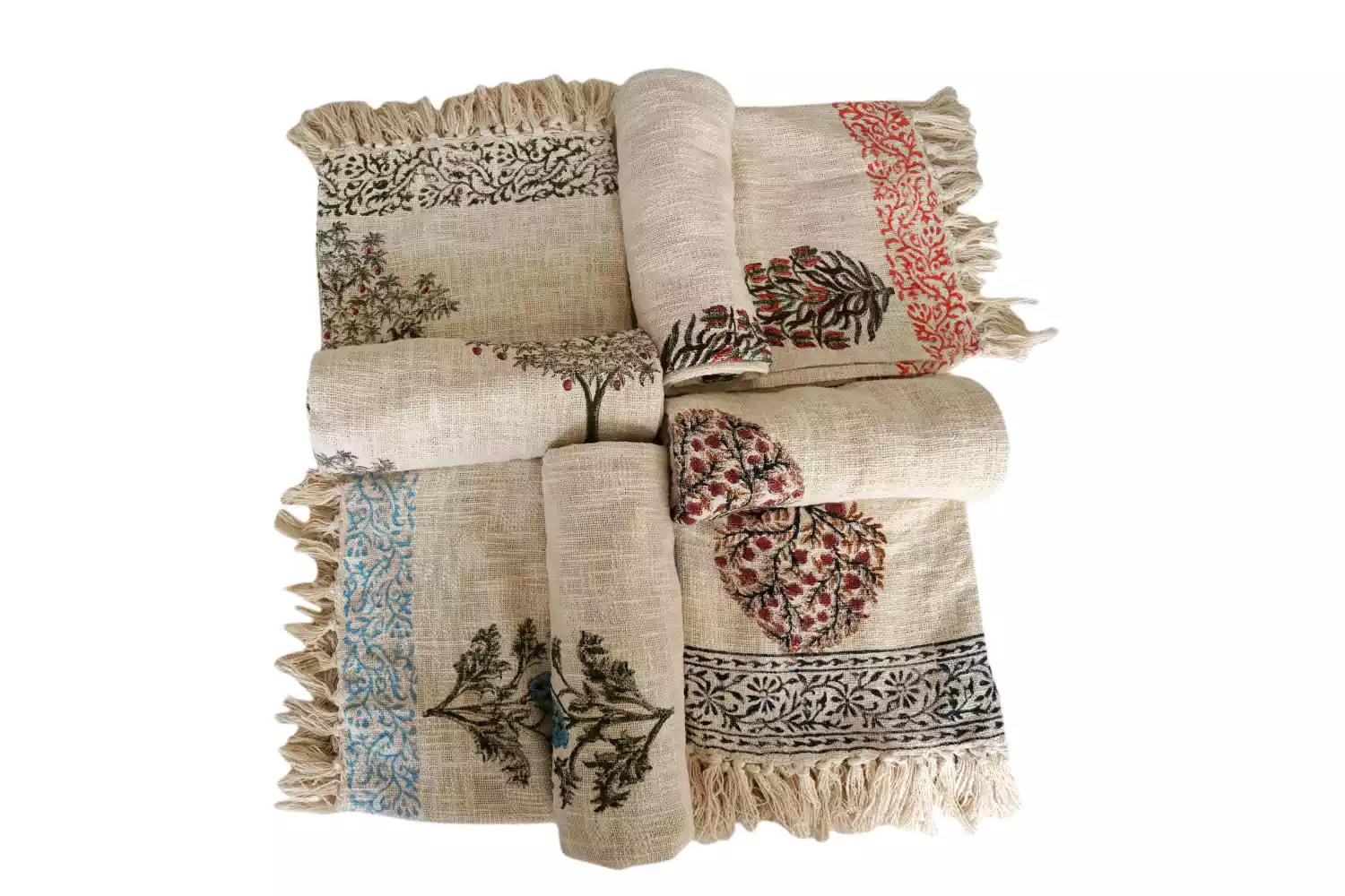 Mantra – Block Print Cotton Throw