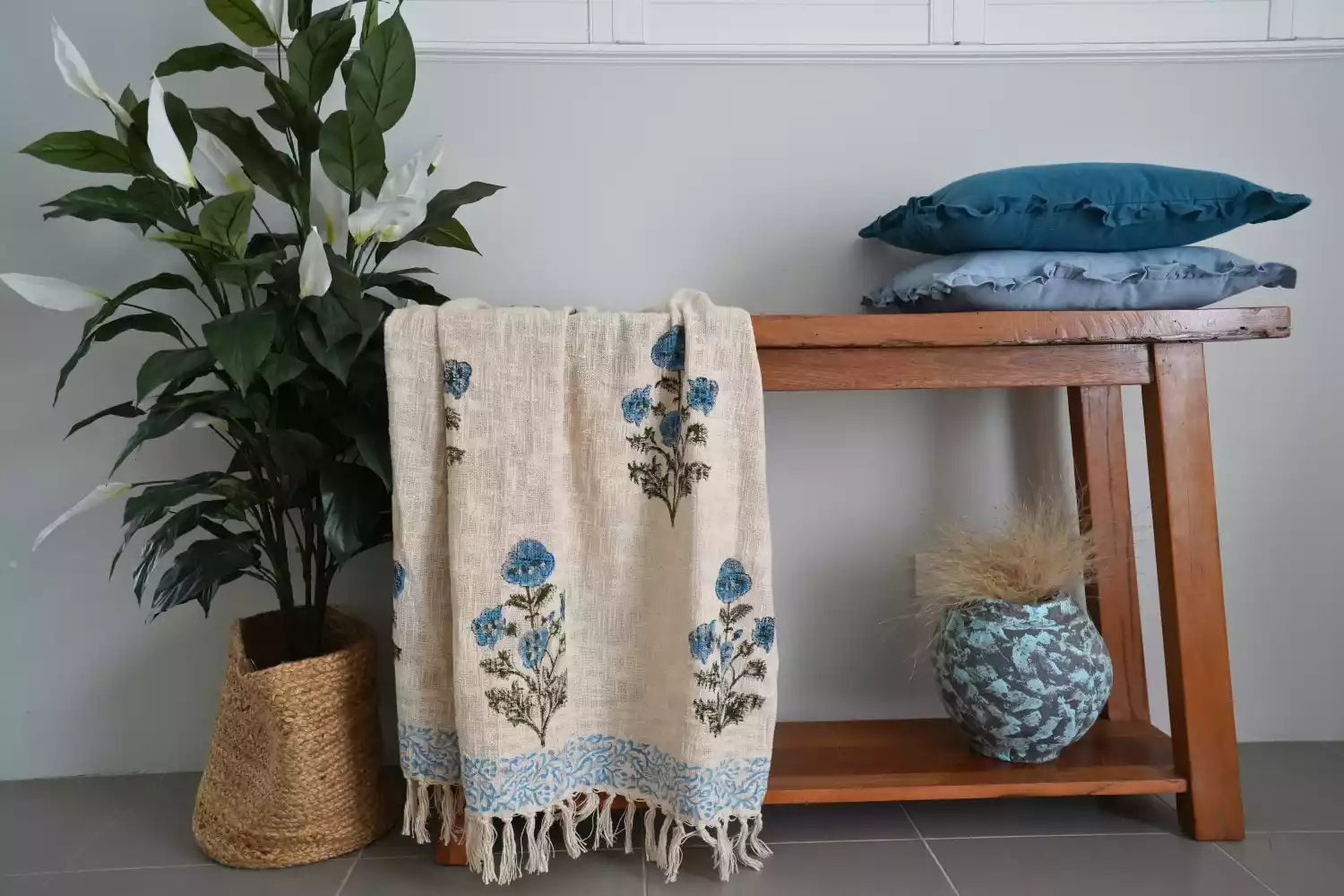Aananda – Block Print Cotton Throw